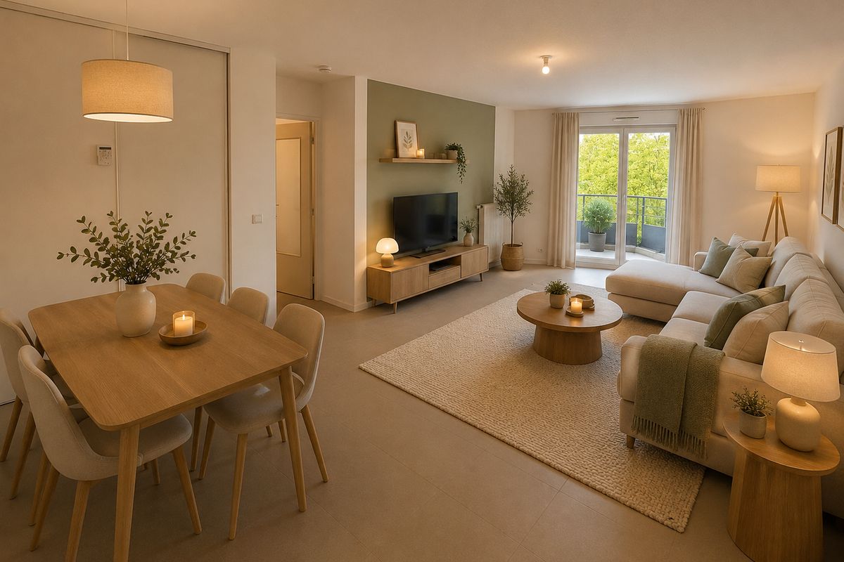 T3 de 71 m² à Saint-Priest, Carré Rostand